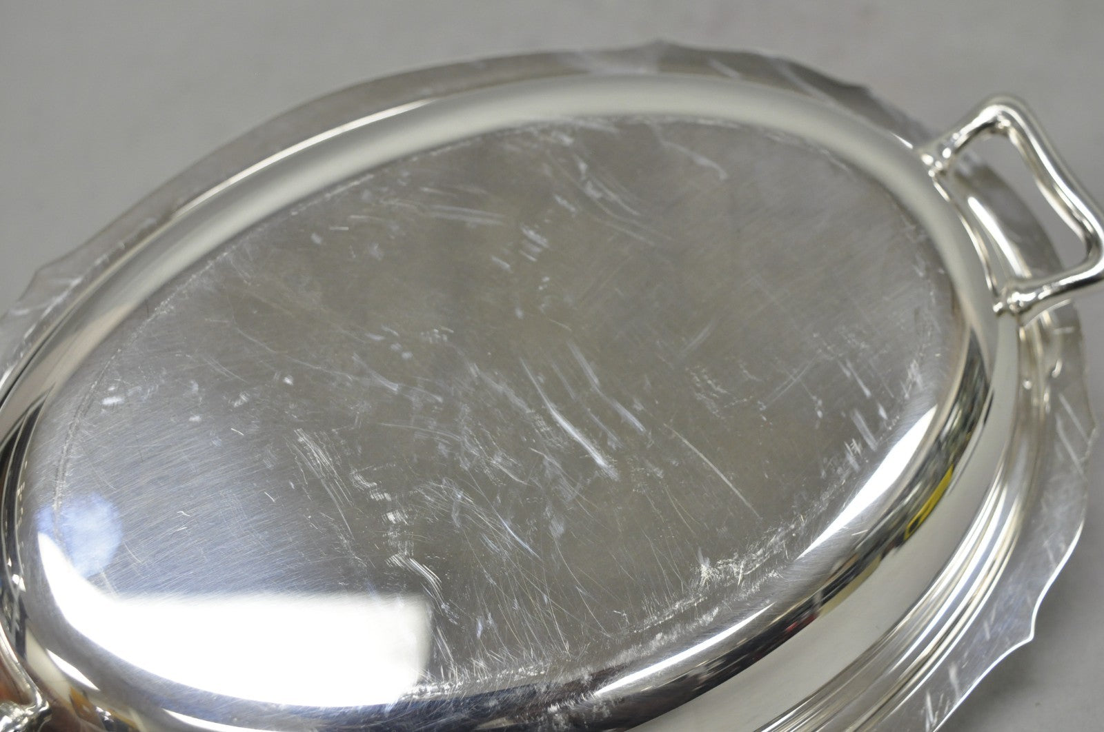 Vintage Towle 4046 Silver Plated Oval Covered Vegetable Serving Dish Platter