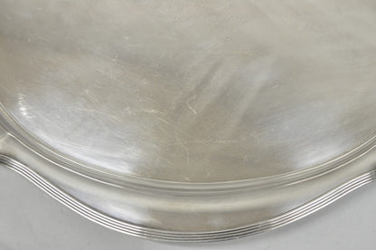 Antique Gorham Edwardian Silver Plate Serving Bar Tray Engraved to Reverend 1945