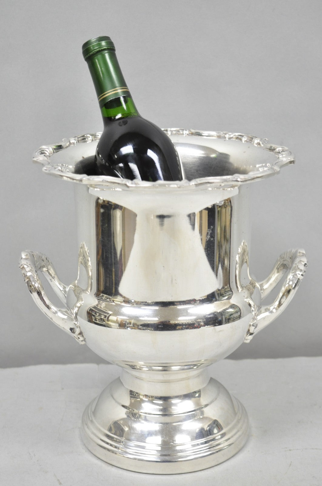 Vintage Leonard Victorian Silver Plated Trophy Cup Champagne Chiller Ice Bucket