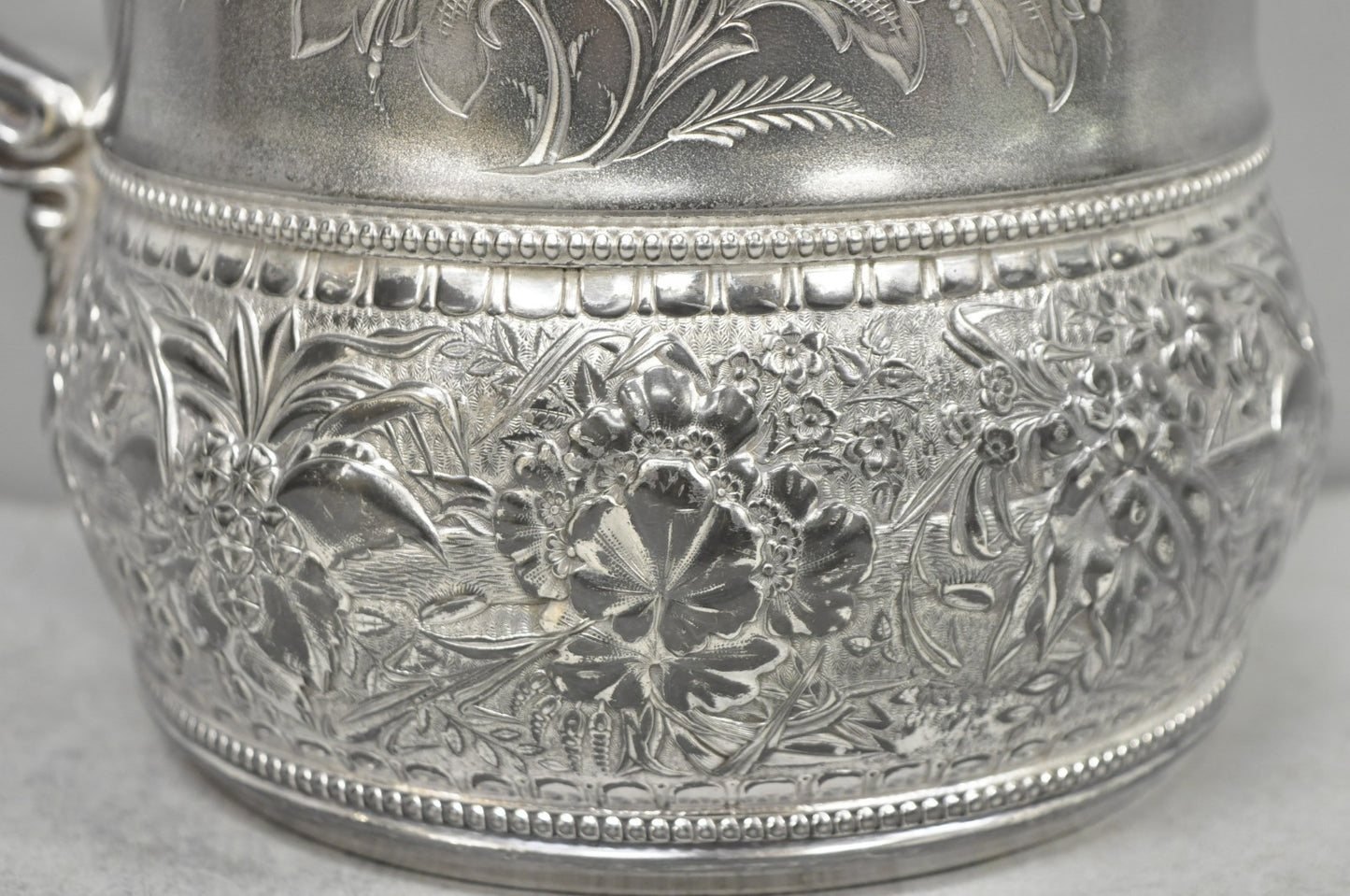 Wilcox Silver Plate Co Art Nouveau Silver Plated Duck Handle Coffee Pot Pitcher