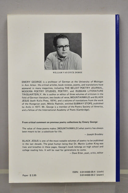 Emery George A Gift of Nerve/Poems, 1966 - 1977 Kylix Press 1978 Paperback NOS