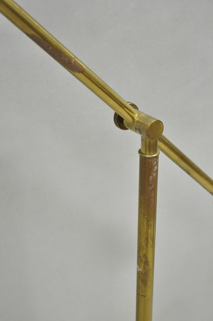 Vintage Frederick Cooper Mid Century Modern Brass Pharmacy Task Floor Lamp