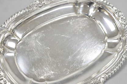 Vintage Gorham Y1130 Y1131 Victorian Silver Plated Gravy Sauce Boat & Underplate