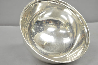Vintage English Edwardian Style Silver Plated 10" Round Serving Dish Plate Cover