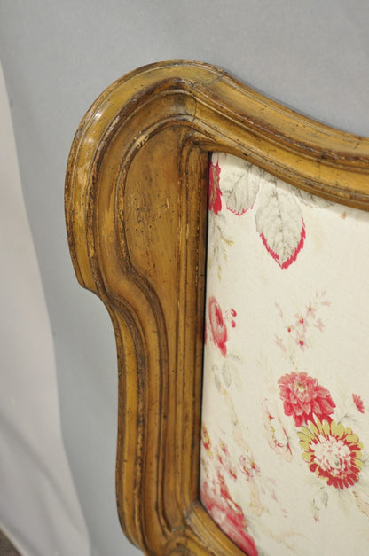 French Country Provincial Hollywood Regency Pretzel Scroll King Sz Bed Headboard