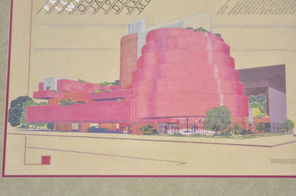 Frank Lloyd Wright Guggenheim Museum Sketch 1991 Denver Art Museum Poster Print