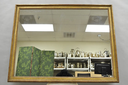 Vintage Italian Hollywood Regency Gold Giltwood Large Rectangular Wall Mirror
