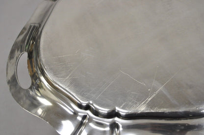 Gorham English Edwardian Y907 Wreath Silver Plated Oval Serving Platter Tray