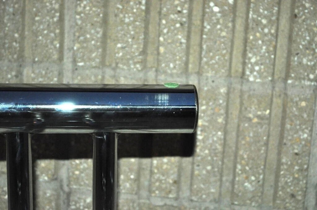 Vintage Mid Century Modern Romeo Rega Style Chrome Arch Side End Tables - a Pair