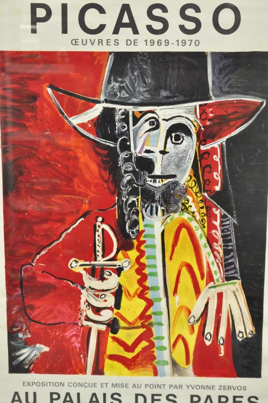 70s Pablo Picasso Festival D'Avignon Au Palais des Papes Lithograph Print Poster