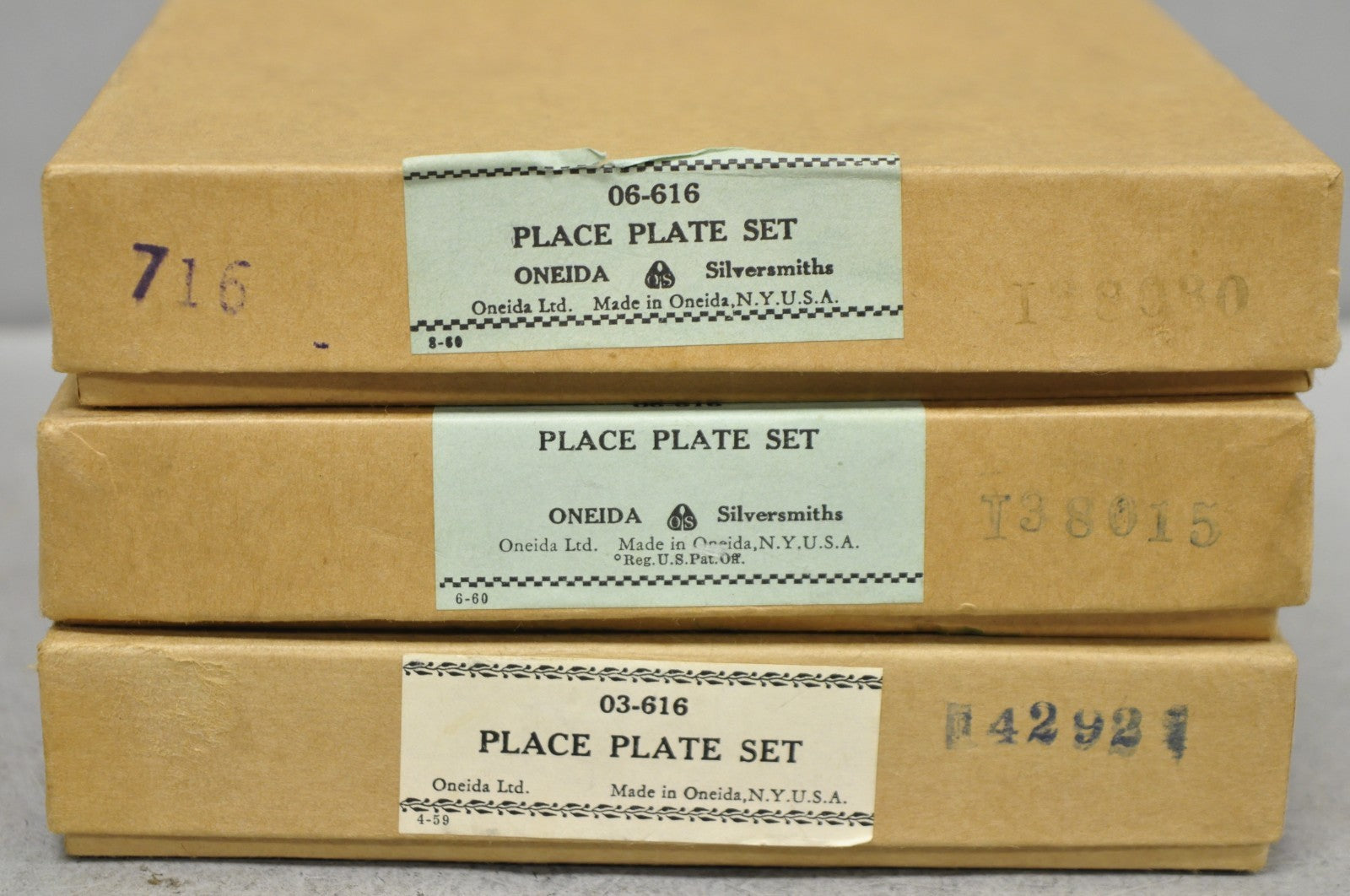 Vintage Oneida Mid Century Modern 6" Silver Plated Bread Dessert Plate, Set of 6