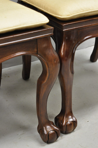 Vintage Drexel Heritage Oriental Ming Treasures Mahogany Dining Chair - Set of 4