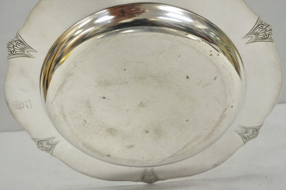 Vintage Victor SP Co Art Deco Silver Plated Charger Serving Dish Platter Plate