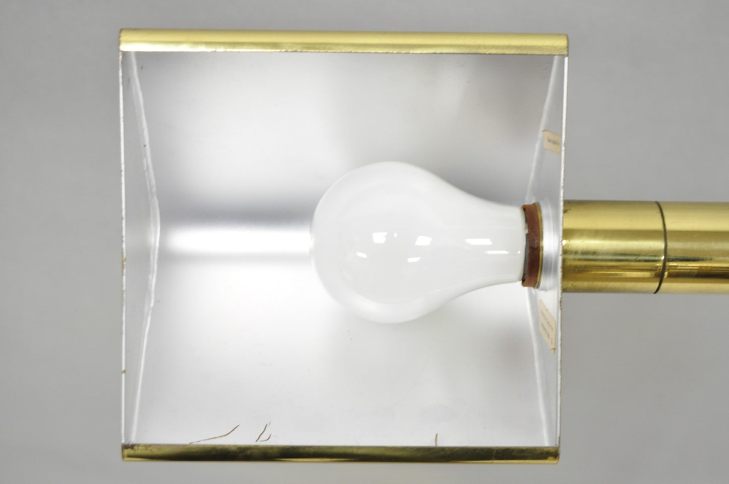 Vintage Chapman Mid Century Modern Adjustable Brass Reading Pharmacy Floor Lamp