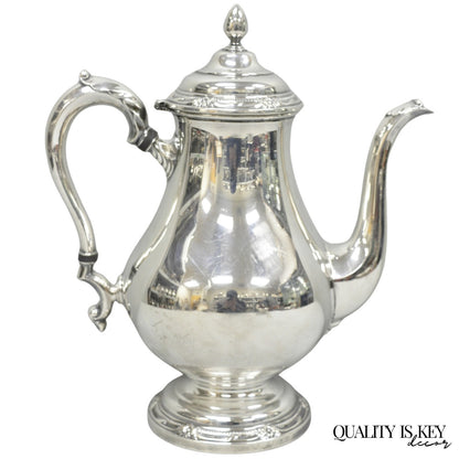 Vintage Rogers Bros. "Remembrance" Silver Plated Victorian Coffee Pot Teapot