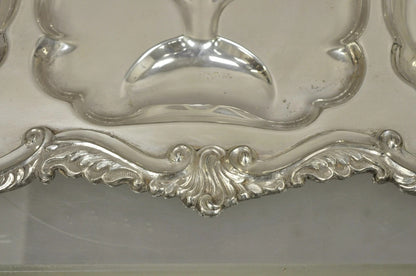 Victorian Meneses Orfebres Silver Plated Meat Cutlery Serving Platter Tray