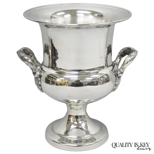 Vintage Regency Silver Plated Trophy Cup Urn Bar Champagne Chiller Ice Bucket