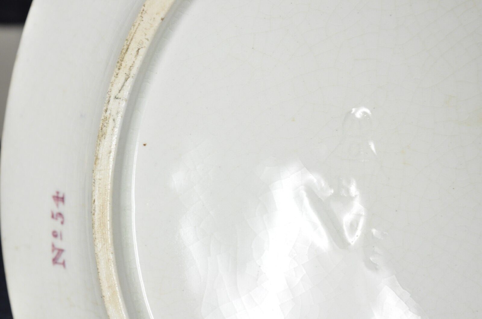 Antique English Ironstone Diamond Patent Covered Sauce Tureen with Underplate