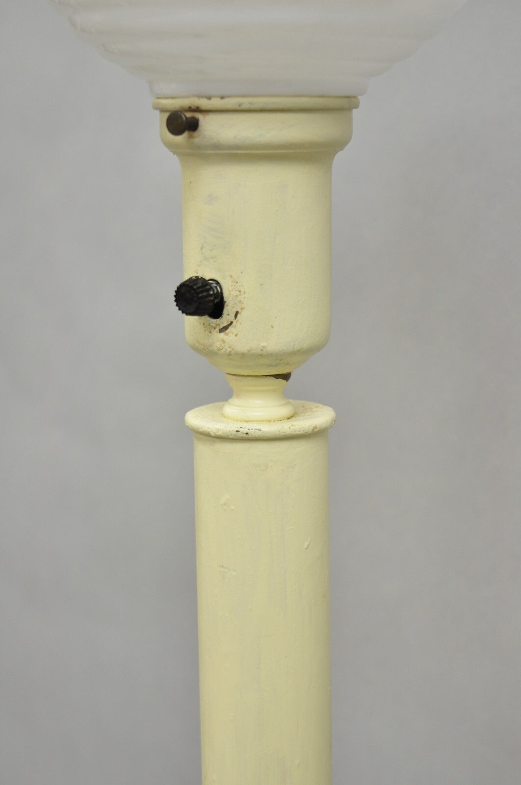Vintage Italian Hollywood Regency Gold Giltwood Candlestick Table Lamp