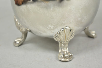 Vintage Victorian Style Silver Plated Bulbous Footed Lemonade Water Pitcher