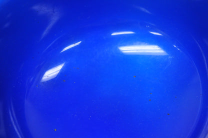 Vintage Reed & Barton 1120 Blue Enamel Silver Plated Small 6.5" Footed Bowl