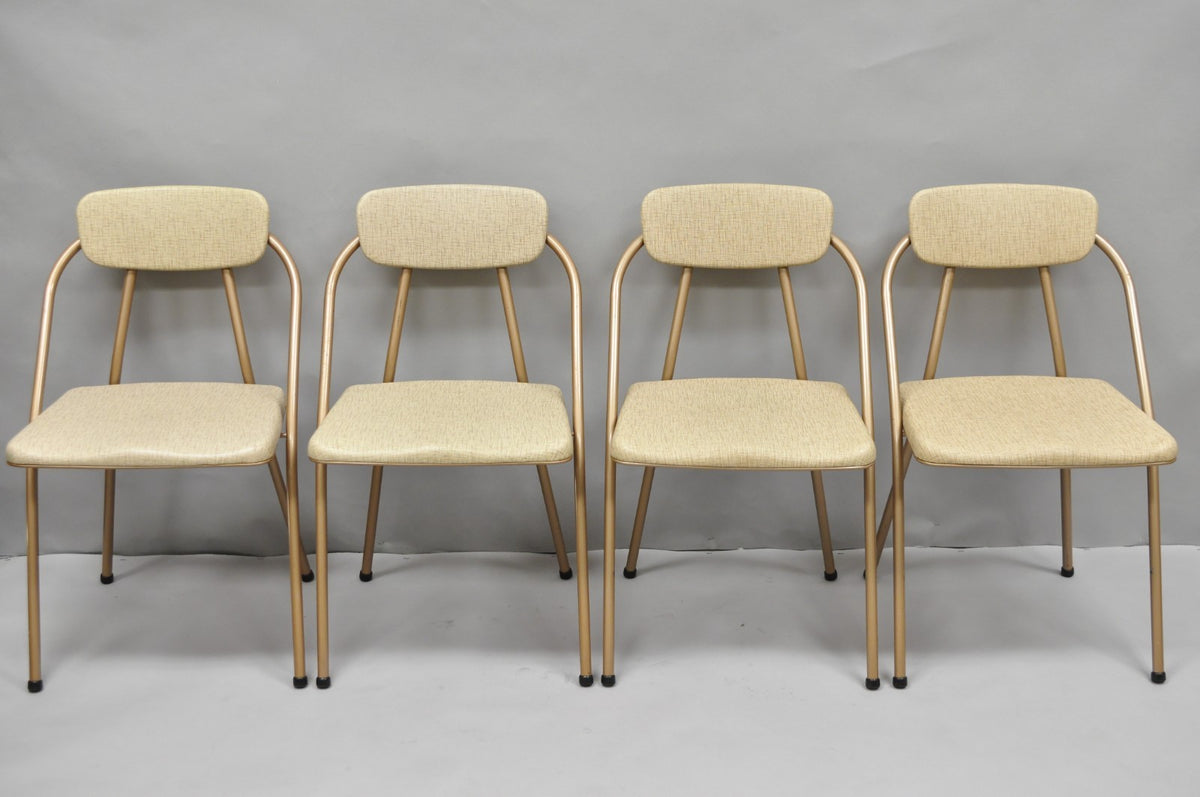 Vintage Hamilton Cosco Stylaire Mid Century Modern Folding Chairs - Set of 4