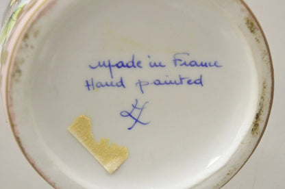 Antique French Victorian Hand Painted Porcelain Vanity Tonic Perfume Bottle