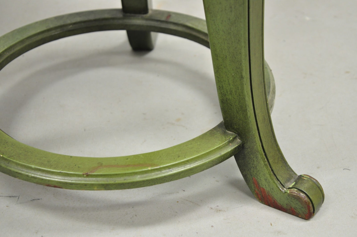 Hollywood Regency Tommi Parzinger Style Green Marble End Table Floor Lamp - Pair