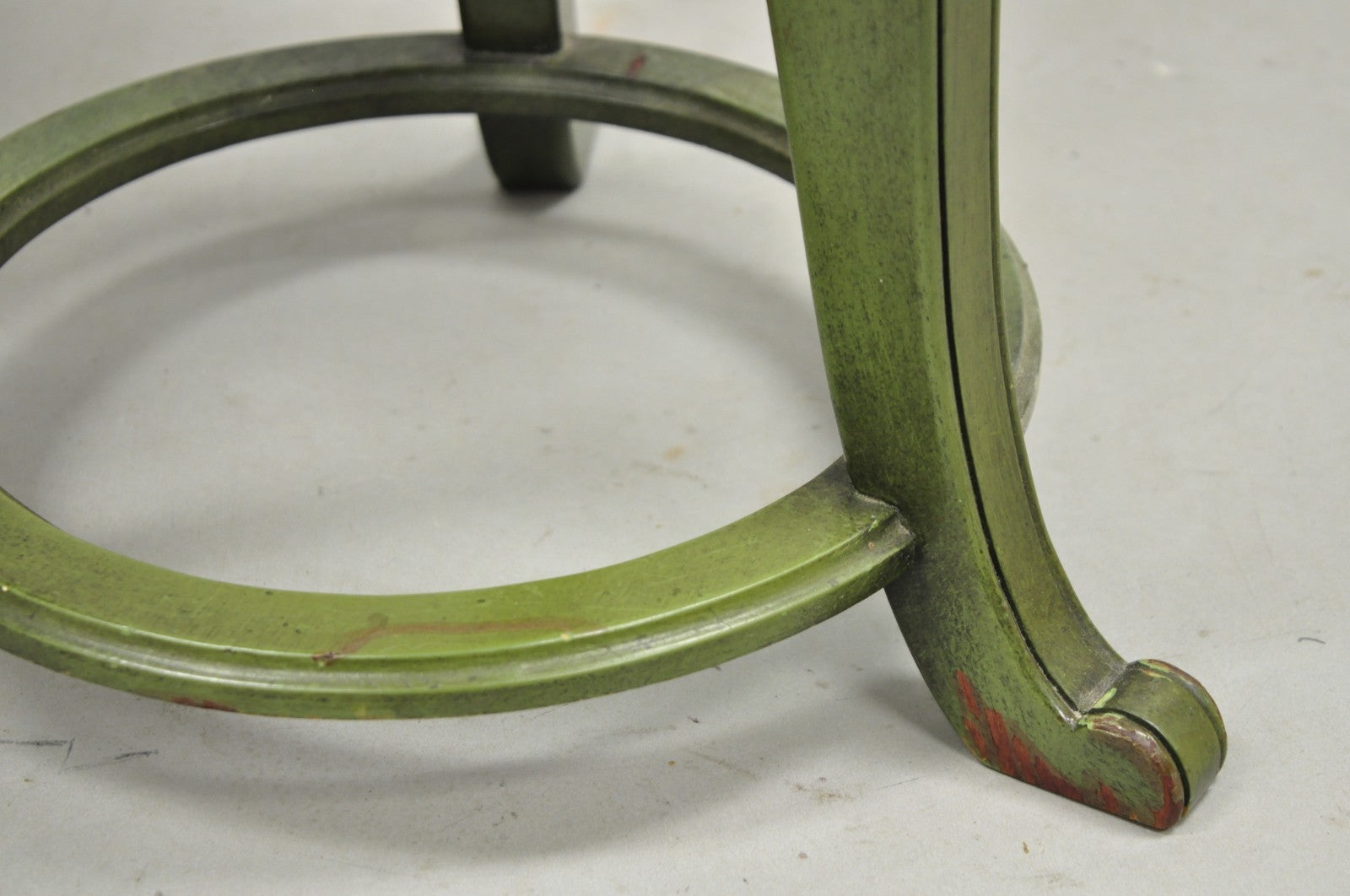 Hollywood Regency Tommi Parzinger Style Green Marble End Table Floor Lamp - Pair