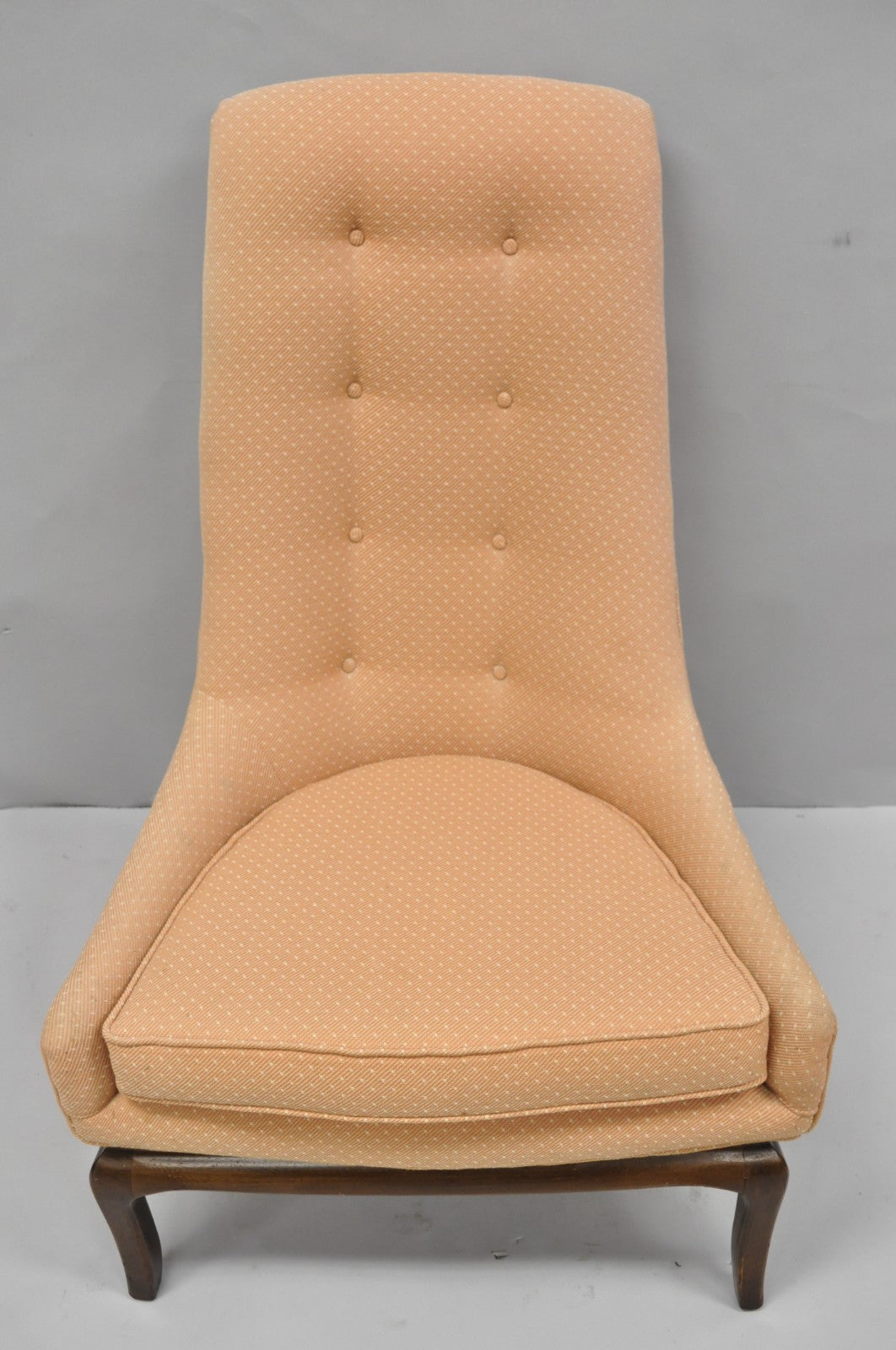 Mid Century Modern Walnut Lounge Chair Attr. T H Robsjohn Gibbings for Widdicomb