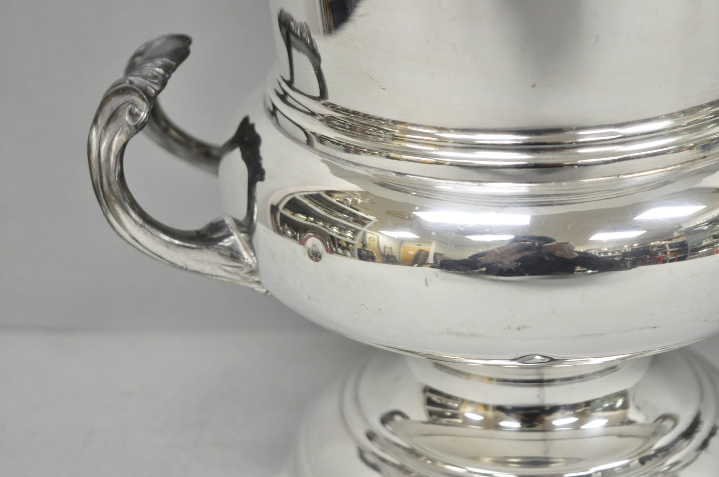 Vintage FB Rogers Silver Plated Trophy Cup Champagne Chiller Ice Bucket Engraved