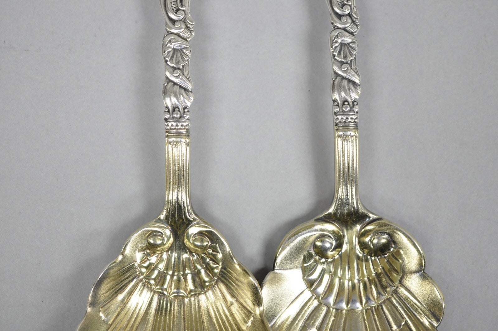 Antique Gorham Versailles Sterling Silver Flatware Salad Serving Fork Spoon Set