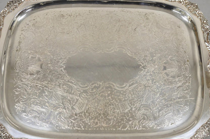 Vintage Poole EPCA Sevenoaks 650 Large Silver Plated Serving Platter Bar Tray