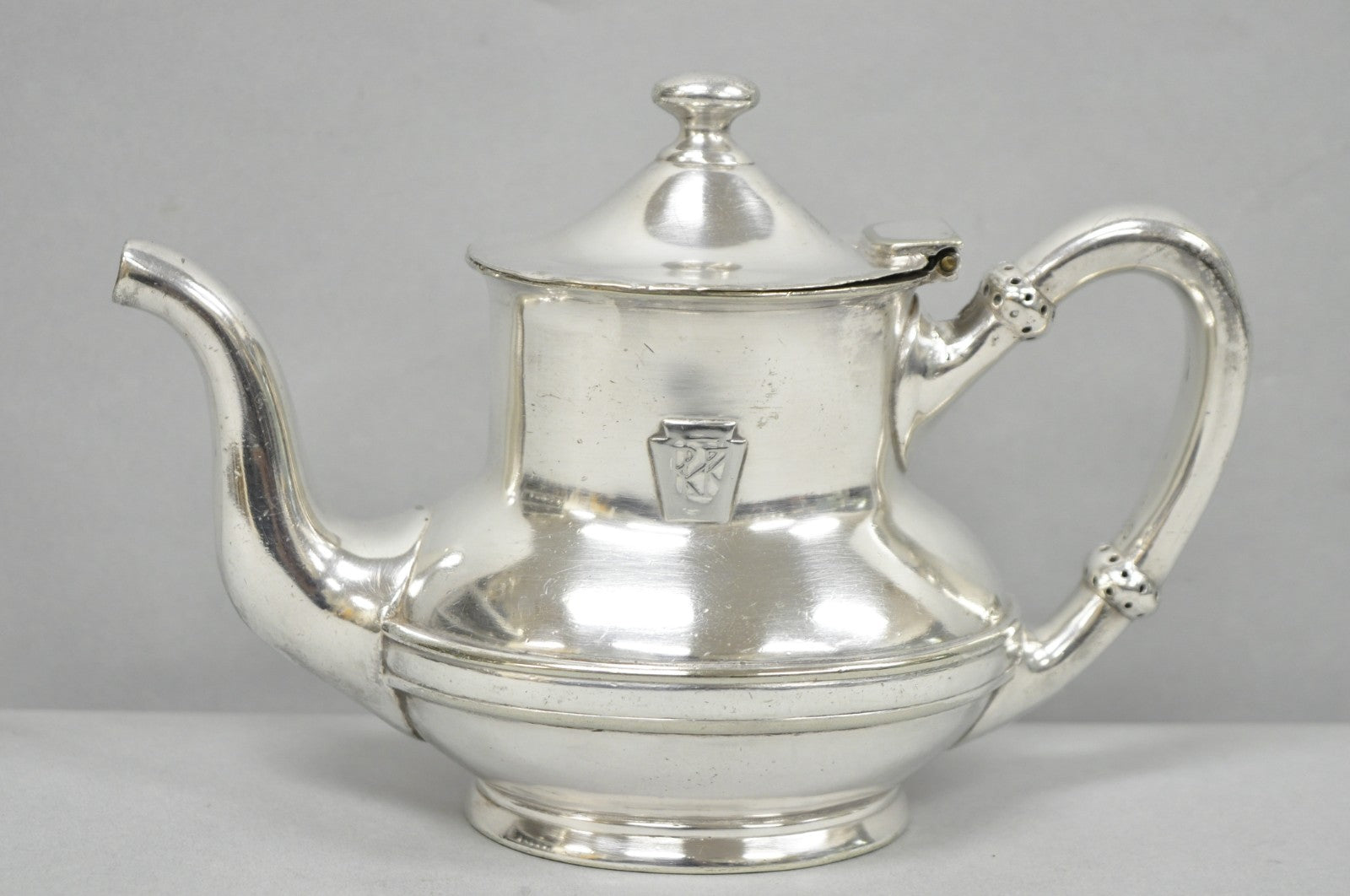 Antique Pennsylvania Railroad PRR Reed & Barton Small Silver Plated Teapot
