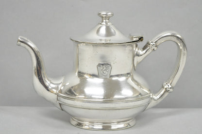 Antique Pennsylvania Railroad PRR Reed & Barton Small Silver Plated Teapot