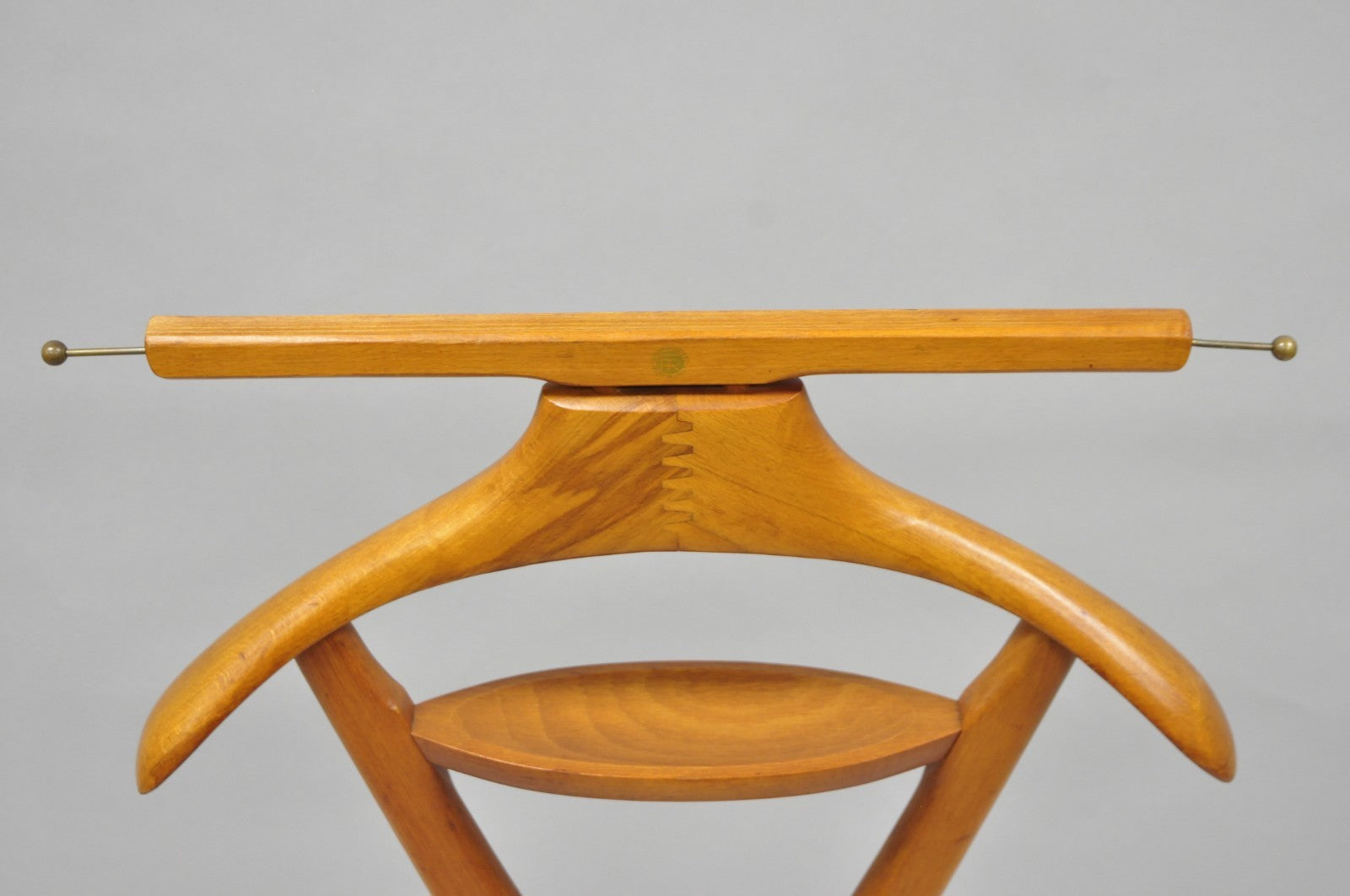 Vintage Fratelli Reguitti Italian X-Form Beech Wood Gentleman's Clothing Valet