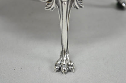 Antique English Edwardian Silver Plated Revolving Oval Serving Butter Dish