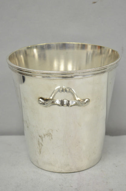 Vintage Orfèvrerie De France Mid Century Modern Silver Plated Champagne Bucket