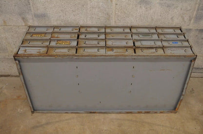 Lyon 24 Drawer Steel Metal Industrial Storage Tool Parts Cabinet Organizer (B)
