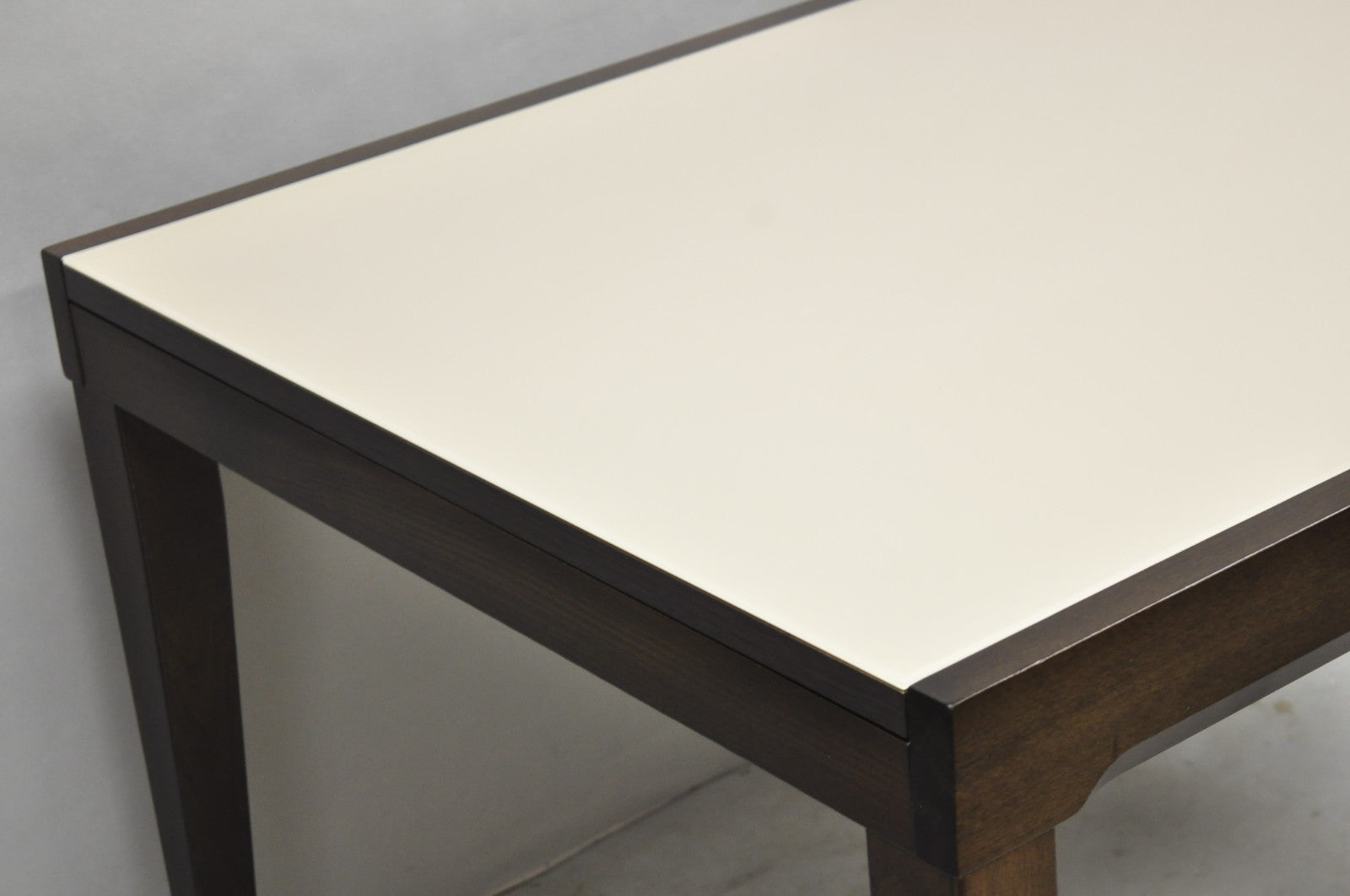 Calligaris S.p.A Italian Modern Extendable Glass Top Dining Table w/ Hidden Leaf