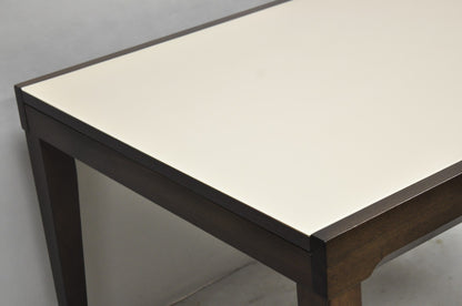 Calligaris S.p.A Italian Modern Extendable Glass Top Dining Table w/ Hidden Leaf