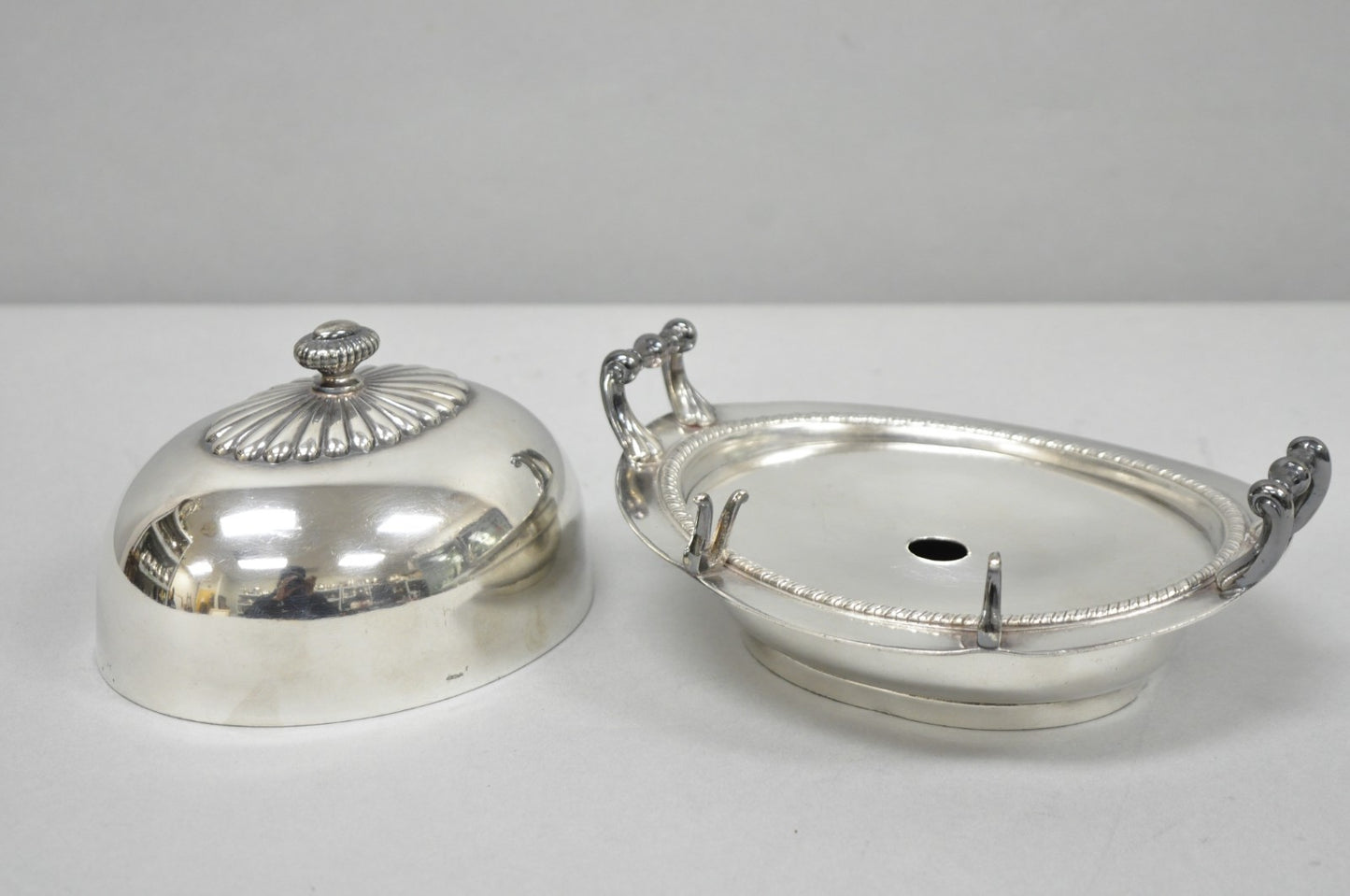 Antique Victorian Middletown Plate Co Silver Plated Fancy Covered Butter Dish