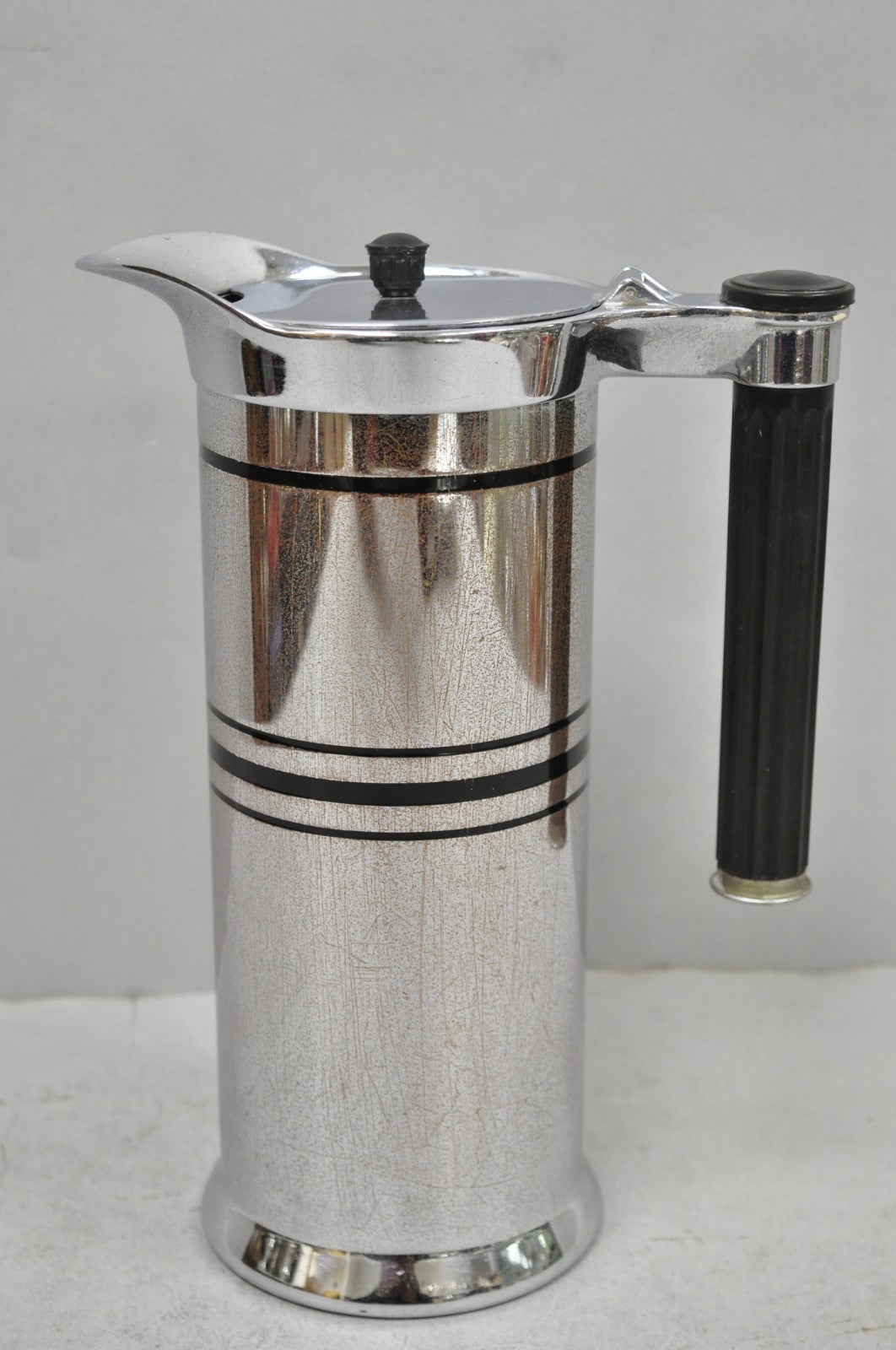 Vintage Sunbeam Art Deco Style Silver Plated Diner Coffee Pot