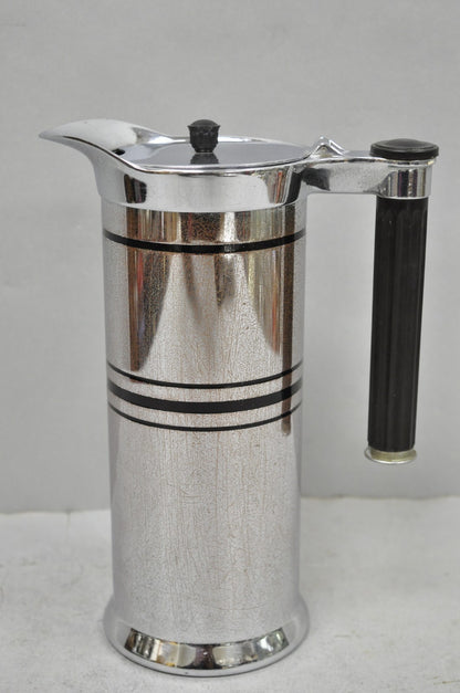 Vintage Sunbeam Art Deco Style Silver Plated Diner Coffee Pot