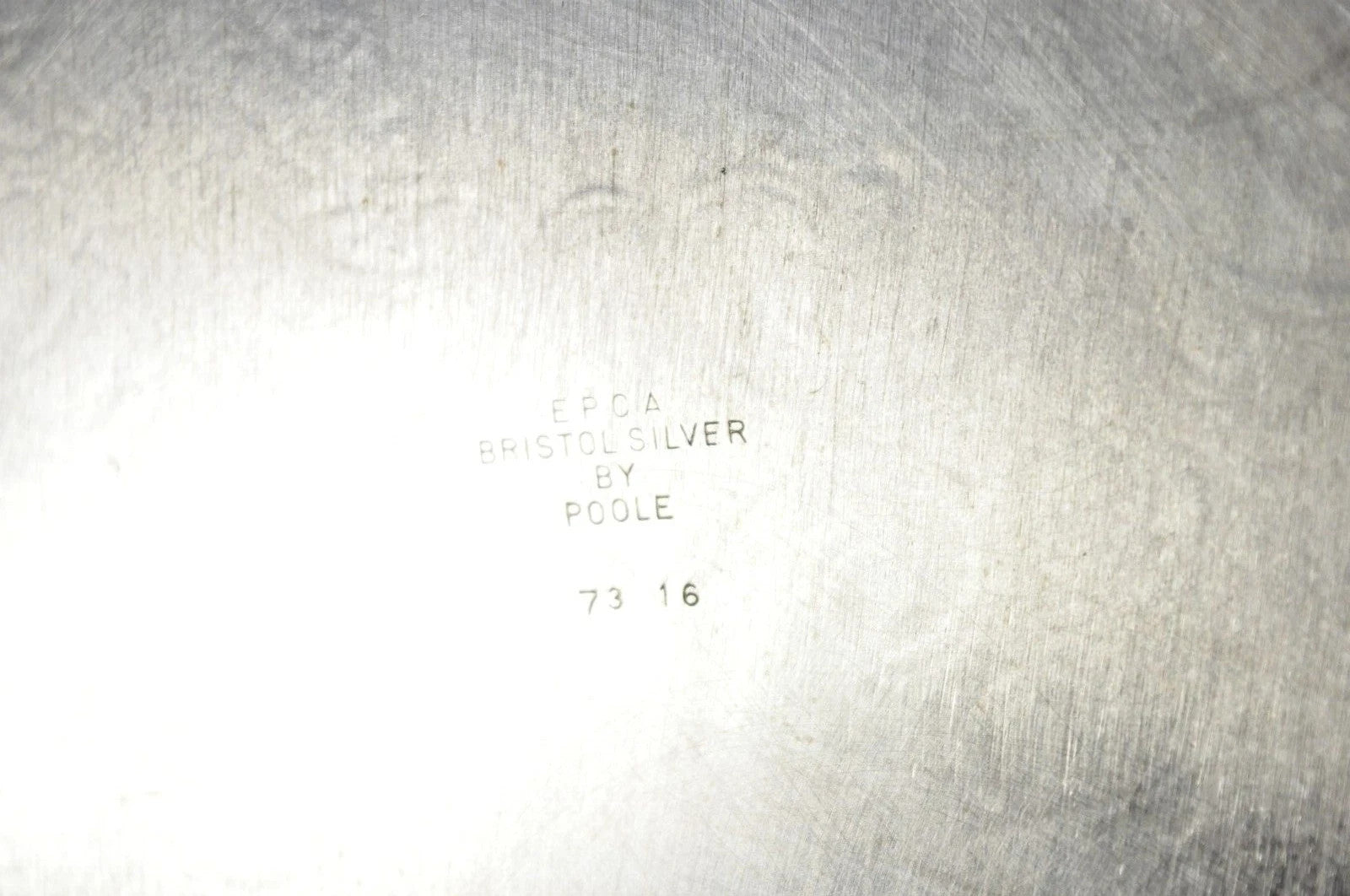 Vintage EPCA Bristol Silver by Poole 73 16 Silver Plated Oval Platter Bar Tray