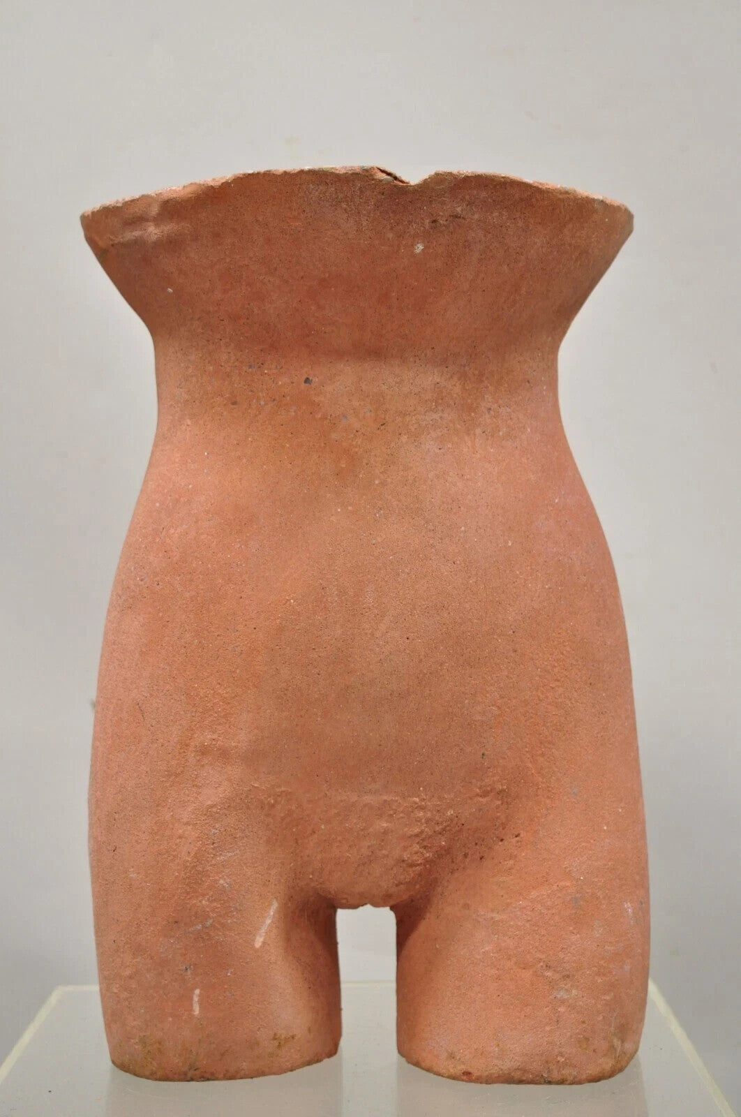 Gary Spradling Cast Stone Terracotta Nude Female Torso Sculpture Statue Table