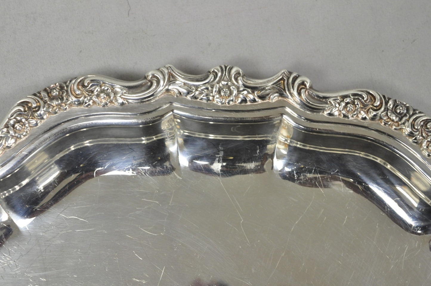 International Silver "Countess" Silver Plated Small Bar Tray Serving Platter