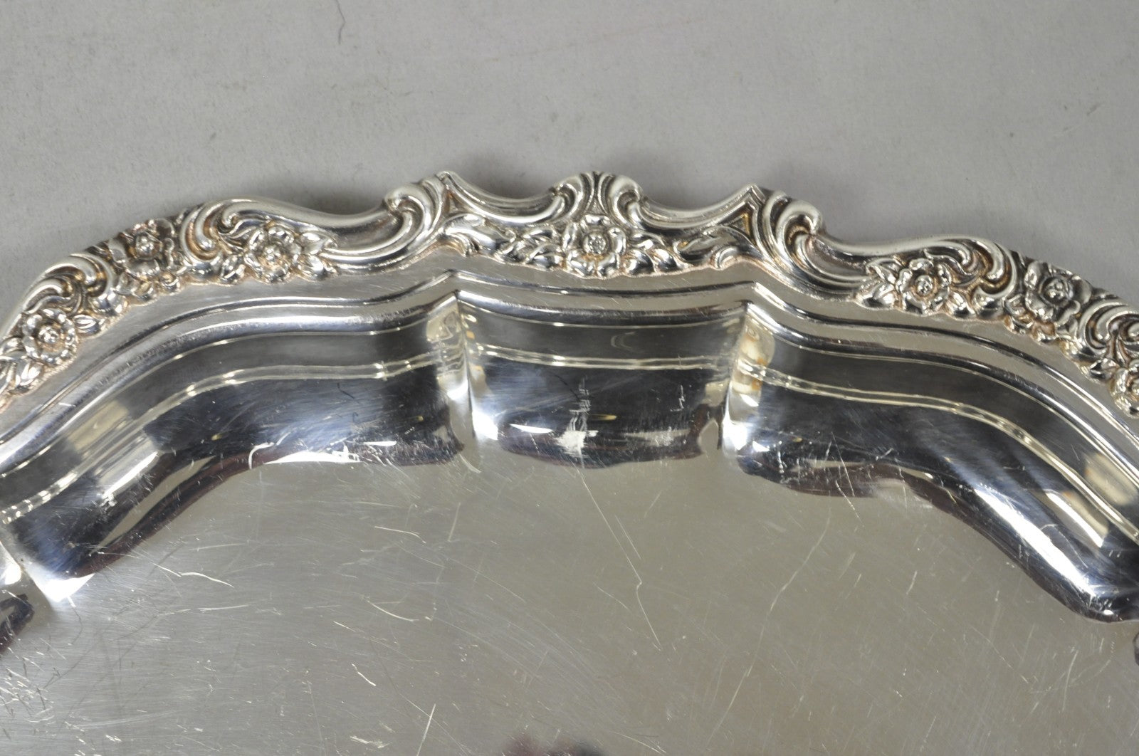 International Silver "Countess" Silver Plated Small Bar Tray Serving Platter