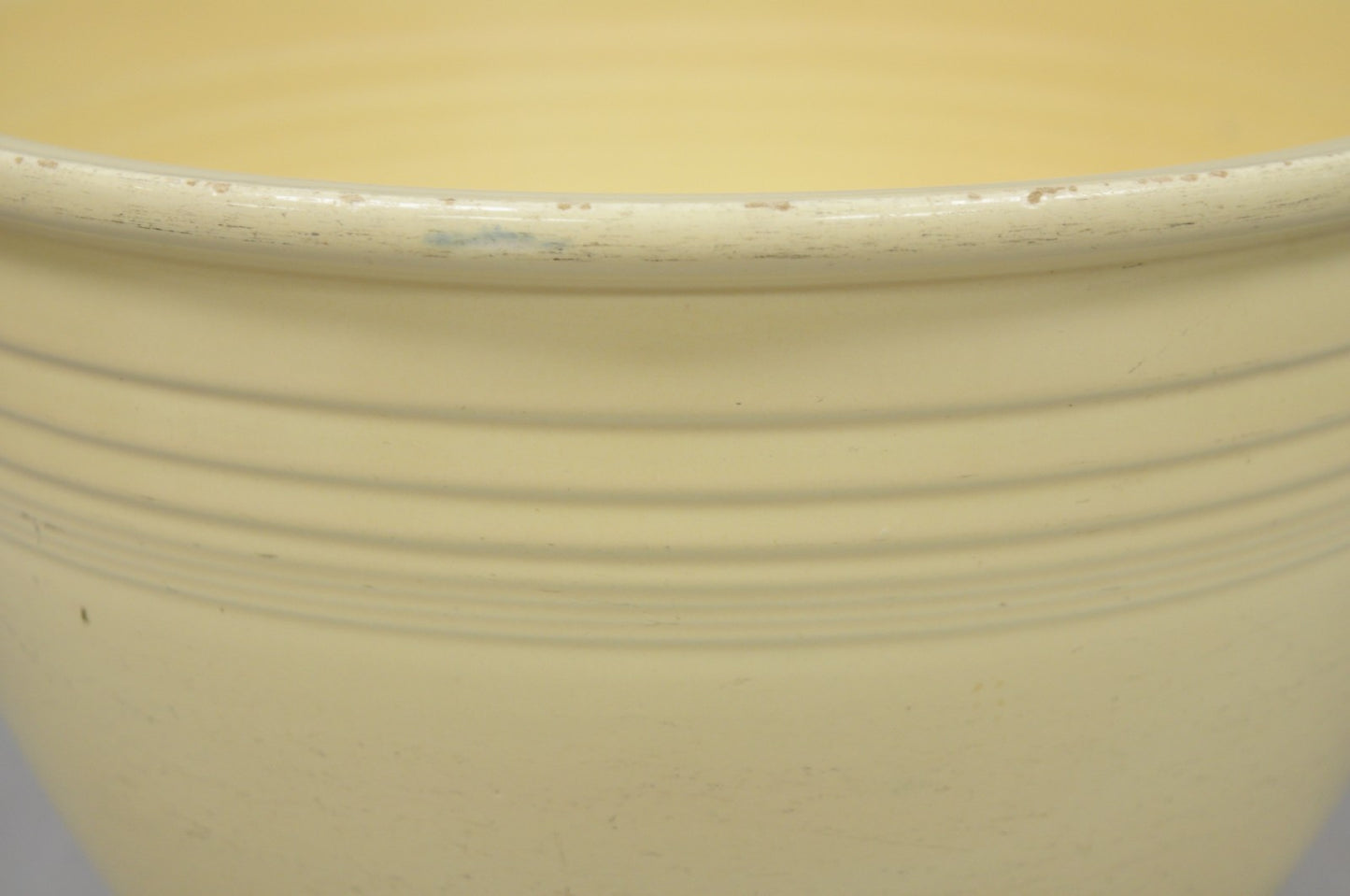 Vintage Fiesta Homer Laughlin China #7 Ivory Large Nesting Kitchen Mixing Bowl