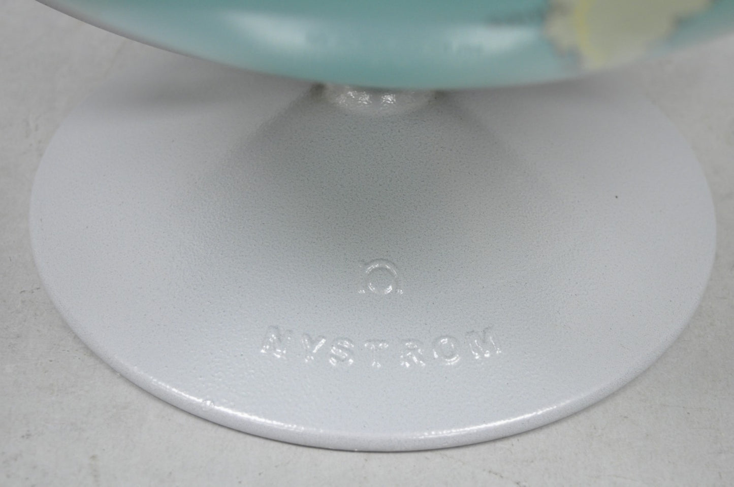 Vintage Nystrom 16" Large Sculptural Relief Classroom Double Axis World Globe